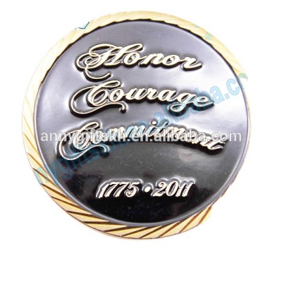 Cheap zinc alloy 3d customized gold silver bronze plated challenge coin