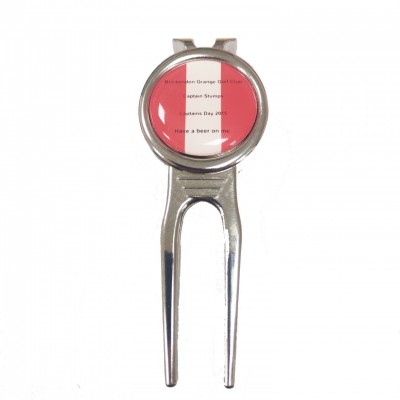 Own logo custom metal golf design divot repair tool for golf clubs