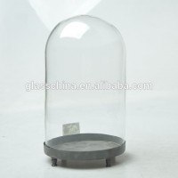 glass lampshade with metal base