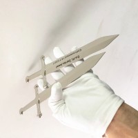 Custom metal sword letter opener with custom printing logo