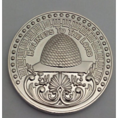 Salt lake temple 3d unique rare silver plated coins