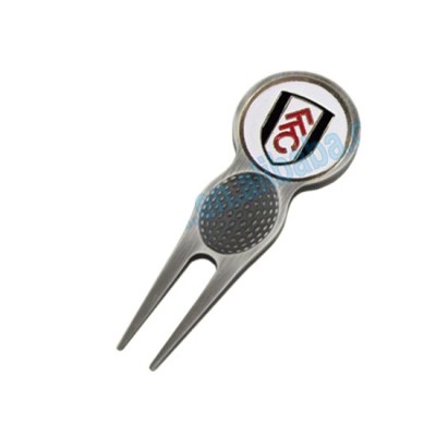 Domed sticker ball marker golf brush divot tool